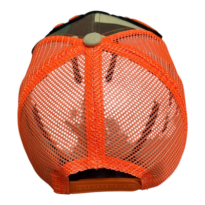 Pretty Trucker Hat Camouflage Safety Orange