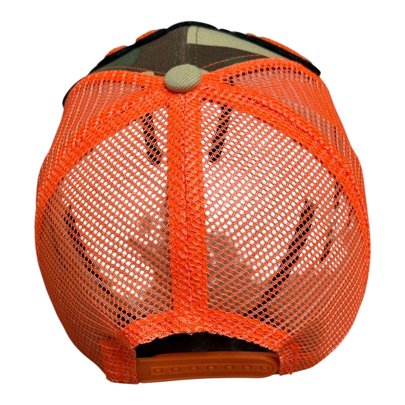 Pretty Trucker Hat Camouflage Safety Orange
