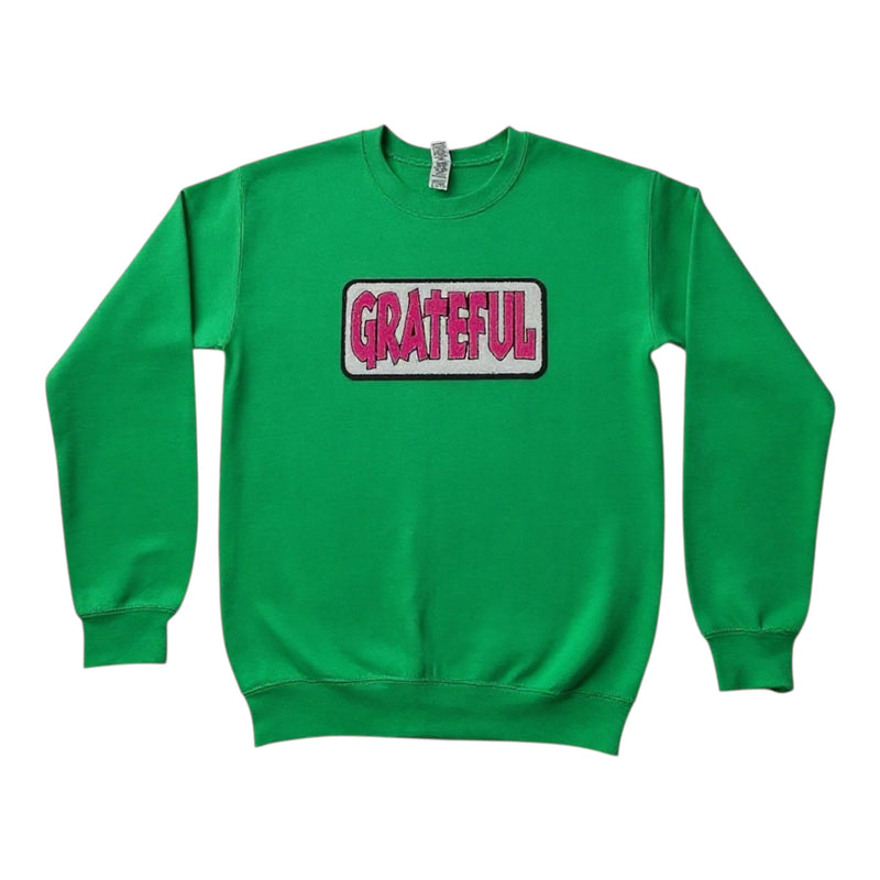 Green Grateful Sweatshirt