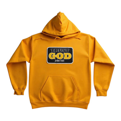 Trust God Hoodie in Gold
