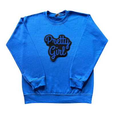 Pretty Girl Sweatshirt (Royal Blue) - Please Allow 2 Weeks for Processing