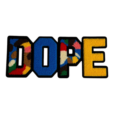 Remixed Camo Chenille DOPE Patch (10.5 inch)