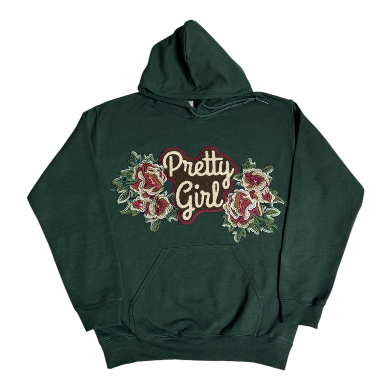 Pretty Girl Hoodie (Forest Green/Multi)