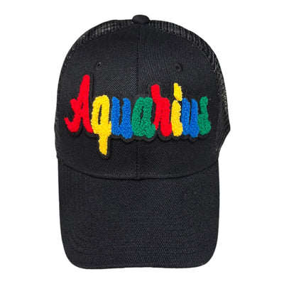 Zodiac Sign Trucker Hat (Black/Multi)