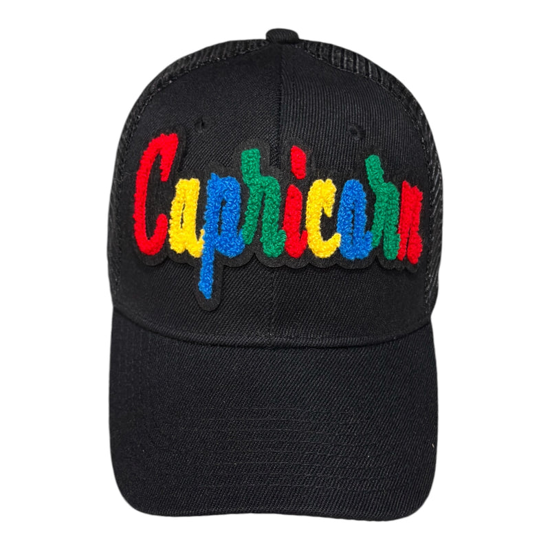 Zodiac Sign Trucker Hat (Black/Multi)