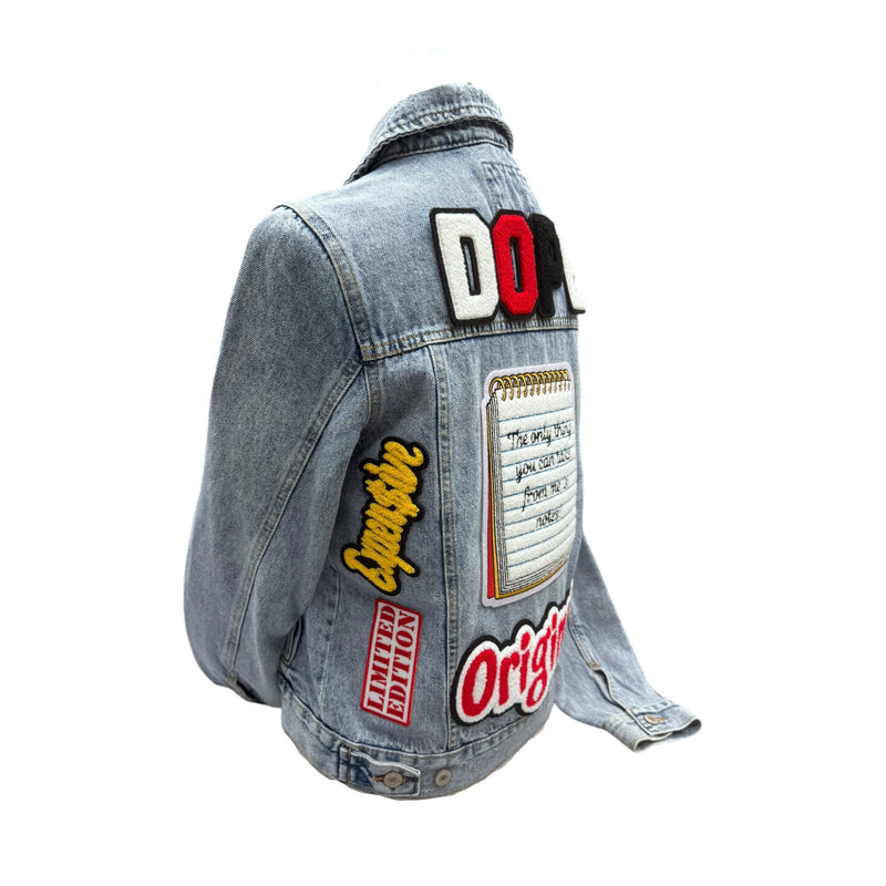 Notes Jean Jacket (Small/Medium)