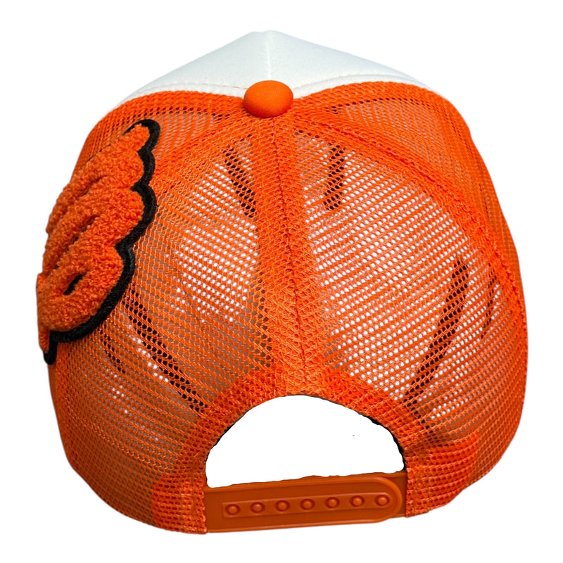 Remixed Virgo Foam Trucker Hat Orange Stylish Adjustable Cap