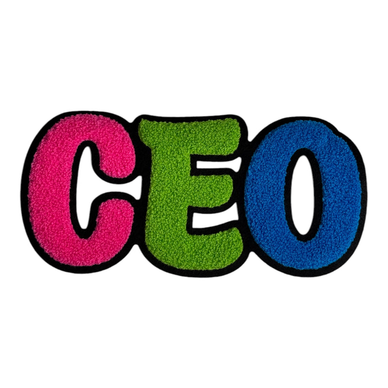 Chenille CEO Patch (Multi-9 inch)