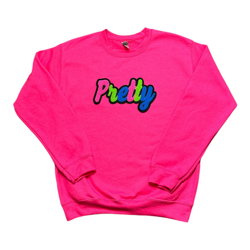 Pretty Sweatshirt ( Pink/Green/Blue)