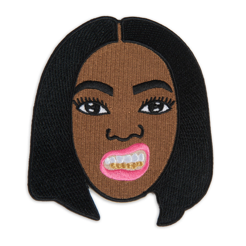 Afrocentric Girl with Gold Teeth Patch