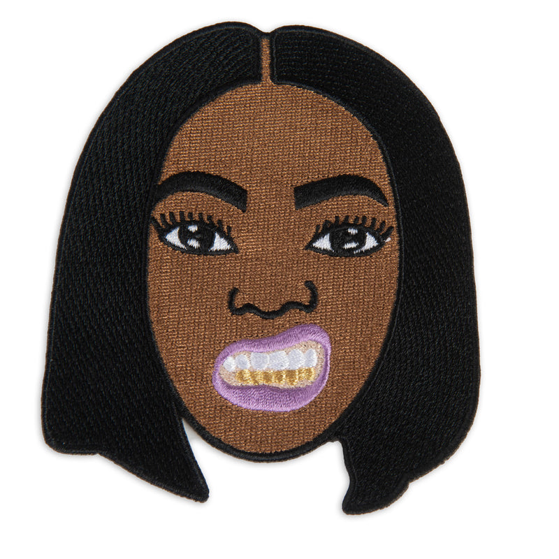 Afrocentric Girl with Gold Teeth Patch