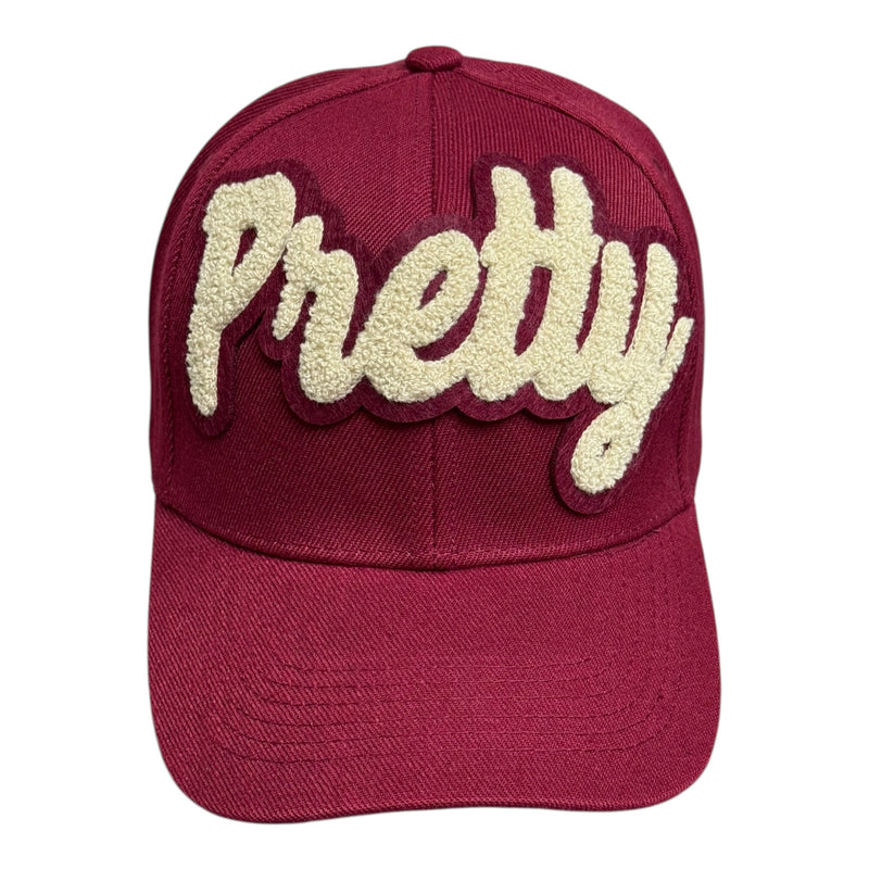 Maroon cap with &