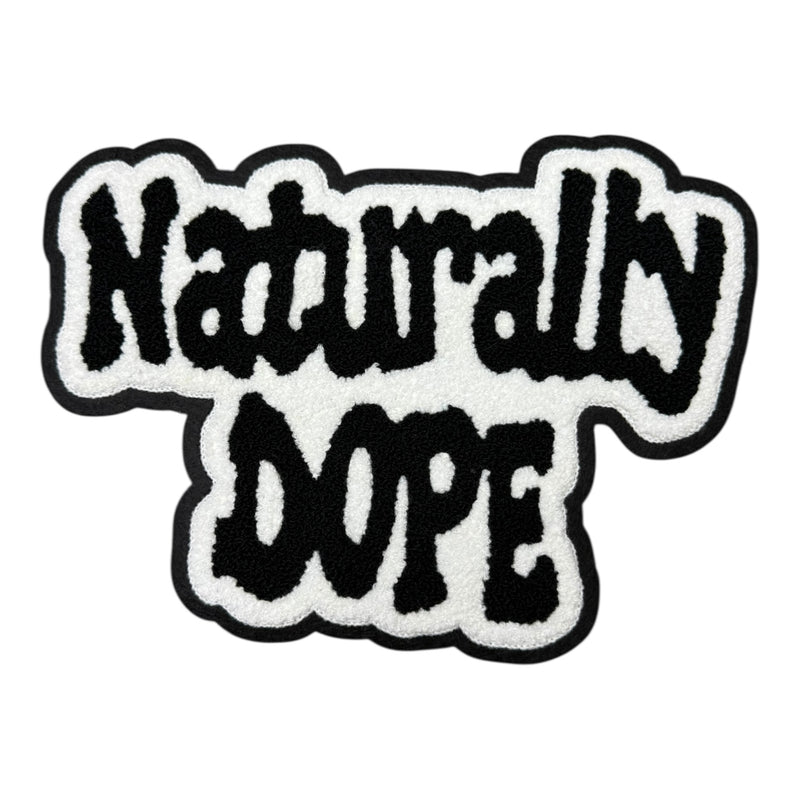 Black and white patch with &