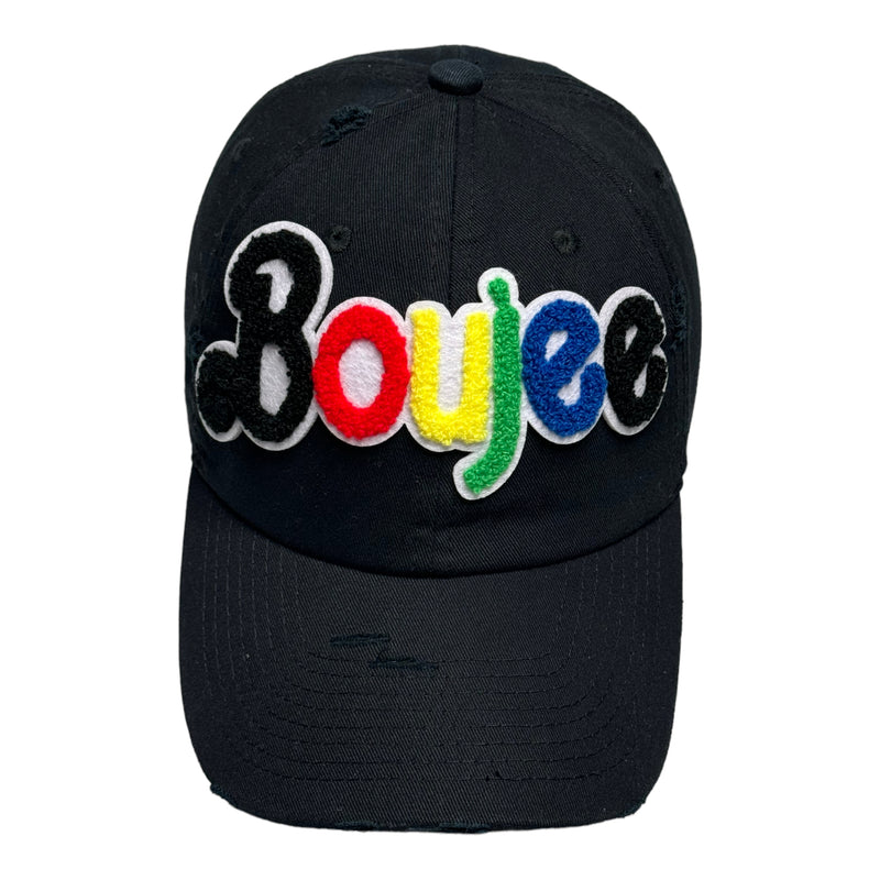 Customized Boujee Distressed Dat Hat (Black)