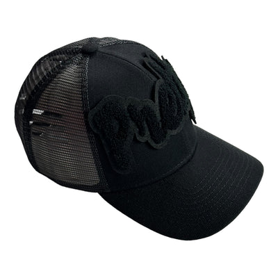 Pretty Trucker Hat With Mesh Back (Black)