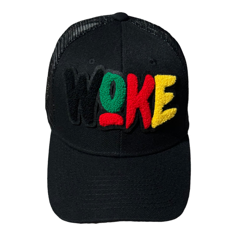 Woke Hat, Trucker Hat with Mesh Back (Multi)