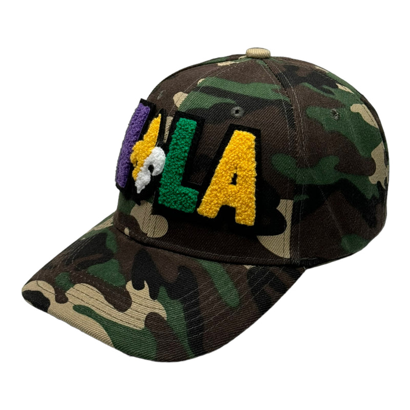 Customized Camouflage Print NOLA Baseball Cap