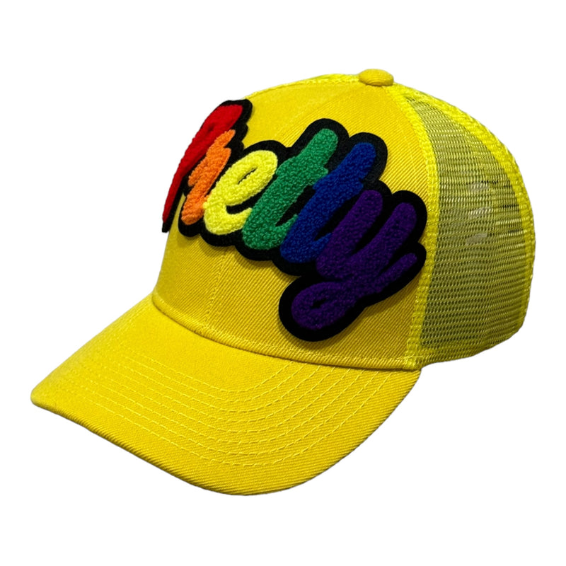 Pretty Hat, Trucker Hat with Mesh Back (Rainbow)