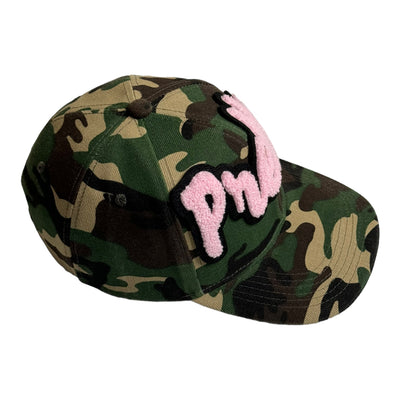 Customized Pretty Camouflage Baseball Cap (Light Pink)
