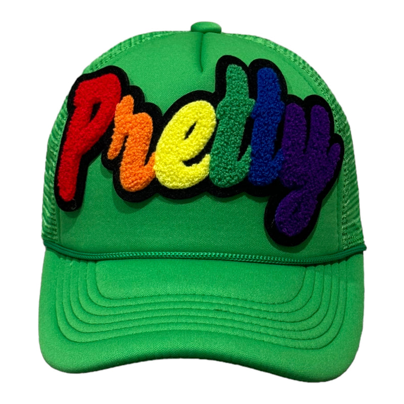 Customized Pretty Hat, Foam Trucker Hat (Rainbow)