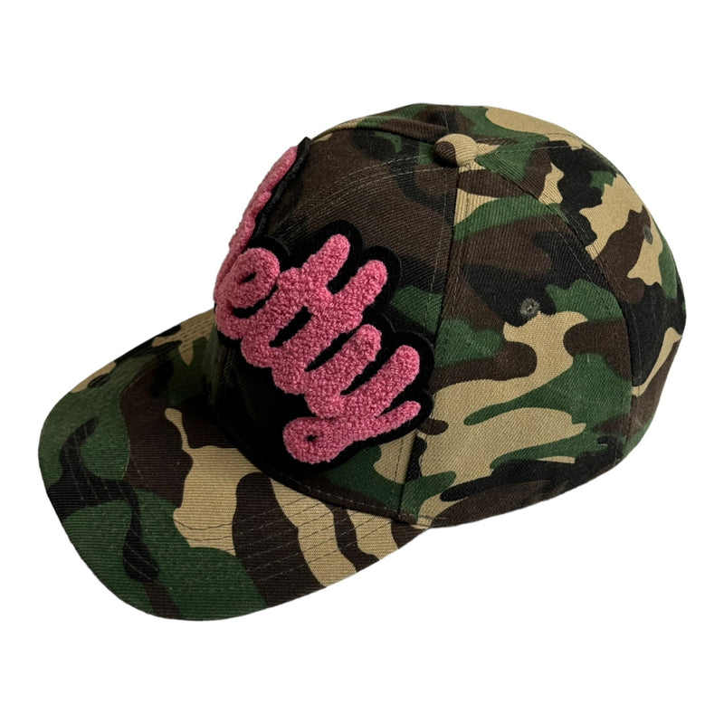 Customized Pretty Camouflage Baseball Cap (Pink 2)