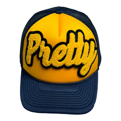 Customized Pretty Hat, Foam Trucker Hat (Gold/Navy) Reanna’s Closet 2