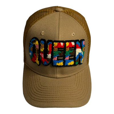 Camo Queen Hat, Trucker Hat with Mesh Back
