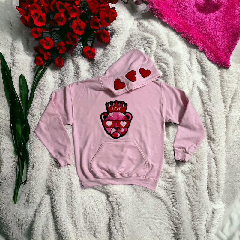 Customized Love Bear Hoodie ( Please Allow 2 Weeks for Processing)
