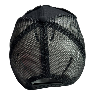 Pretty Trucker Hat With Mesh Back (Black)