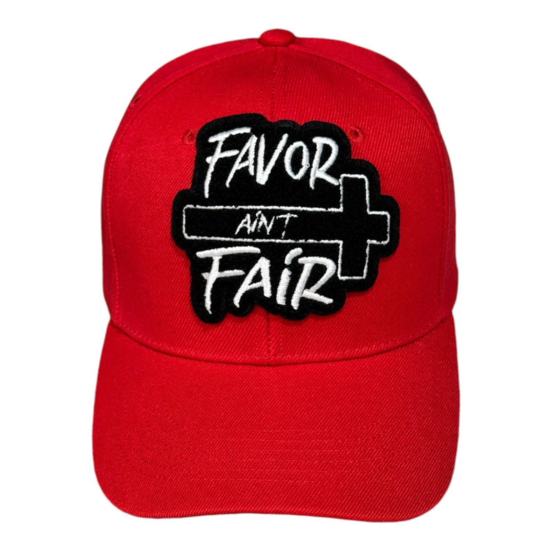 Favor Ain’t Fair Baseball Cap (Red)