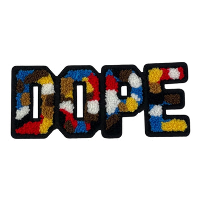 Chenille DOPE Patch (5.5 Inch) For Hats - Premium Quality Sew-On Patch
