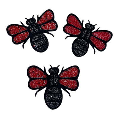 Rhinestone Bee Patch (3-Piece)