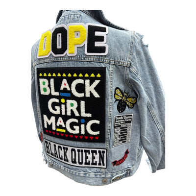 Black Girl Magic Jean Jacket (Small/Medium)