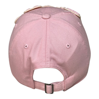 Pretty Distressed Dad Hat (Light Pink/Cream)