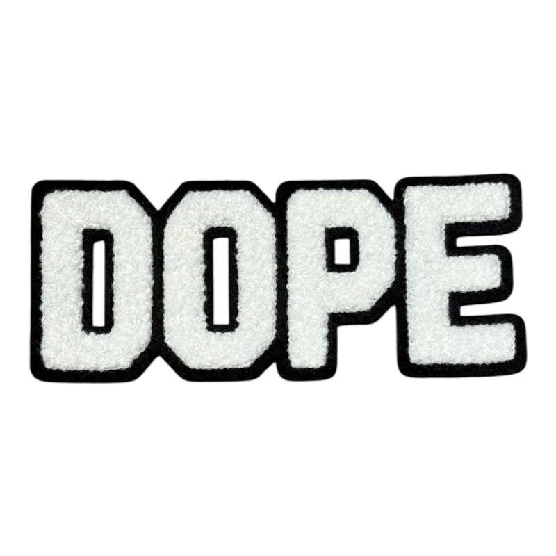 Chenille DOPE Patch (5.5 Inch) - Premium Quality Sew-On Patch for Hats