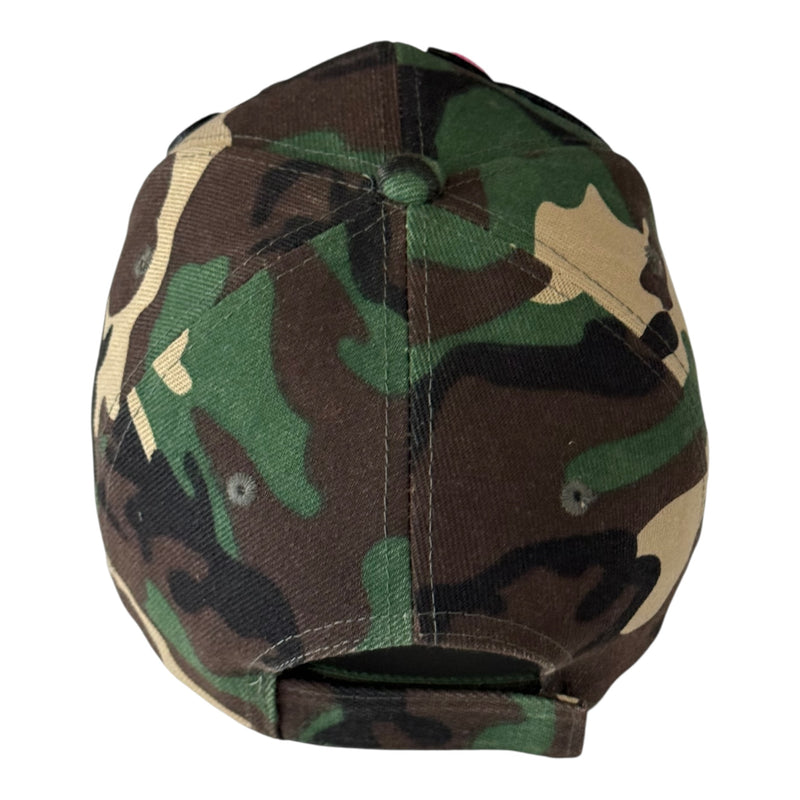 Blessed Camouflage Print Baseball Cap Pink for Stylish Look