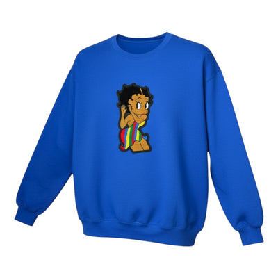 The Original Betty Sweatshirt Unisex Royal Blue Multi