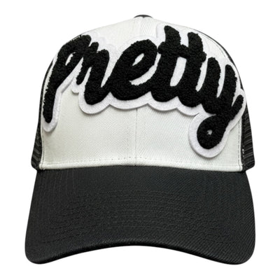 Pretty Trucker Hat (Black/White) for Stylish Comfort
