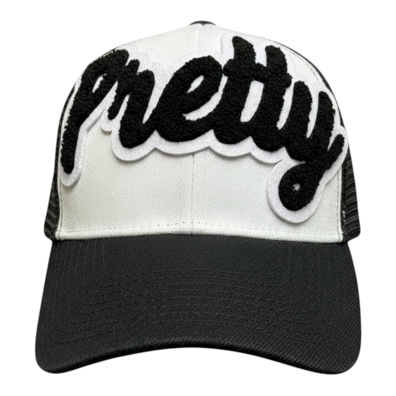 Pretty Trucker Hat (Black/White) for Stylish Comfort