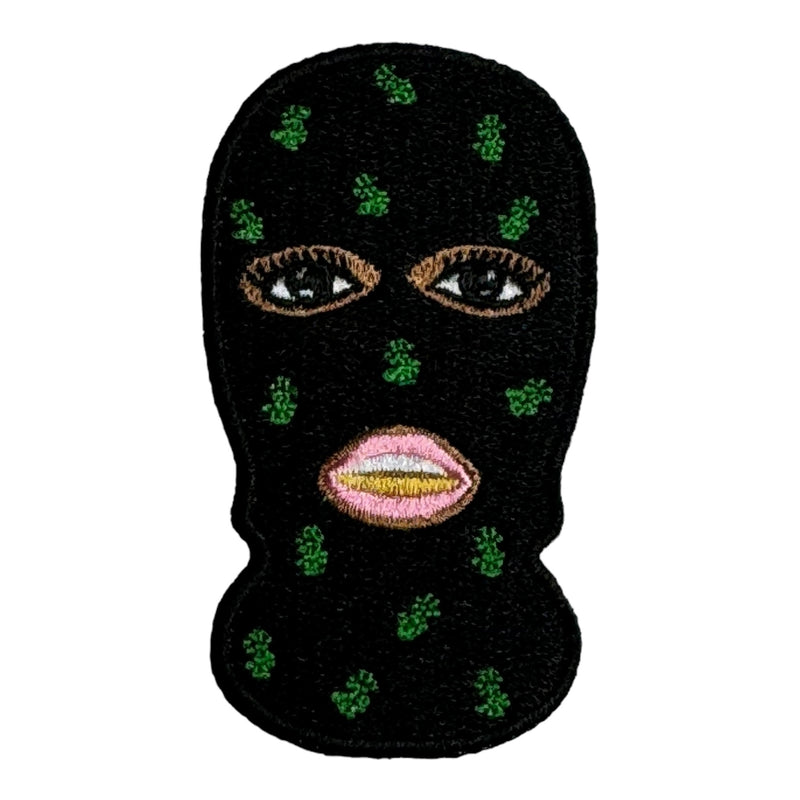 Black Girl With Ski Mask Patch ( 3 inch )