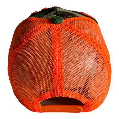 Pretty Trucker Hat (Camouflage/Safety Orange)