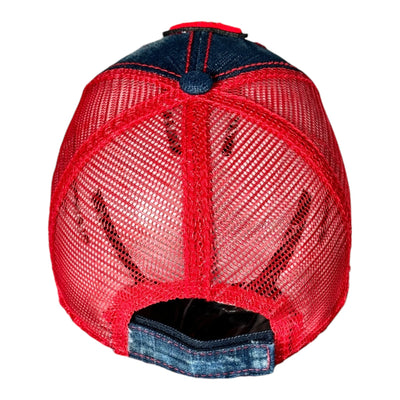 Capricorn Trucker Hat (Denim/Red/Multi)