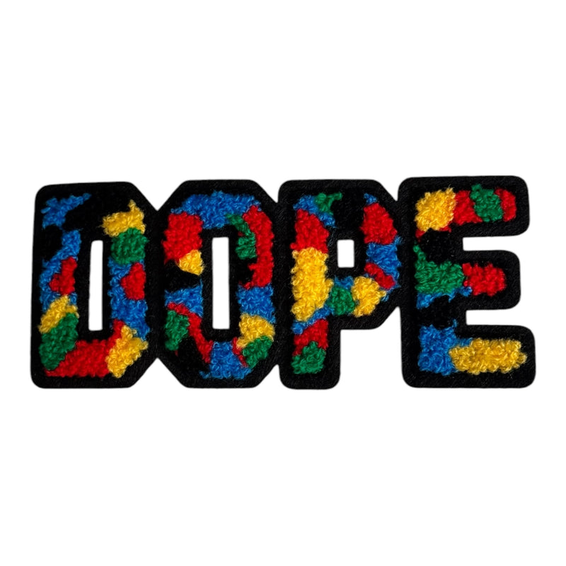 Chenille DOPE Patch (5.5 Inch) For Hats - Premium Quality Sew-On Patch