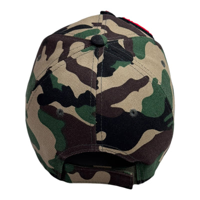 Diva Baseball Cap (Red/Camouflage)