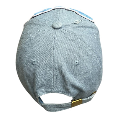 Pretty Dad Hat Denim Light Blue White Stylish Casual Cap
