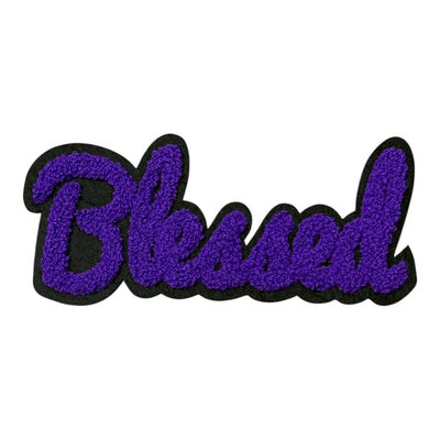 Chenille Blessed Patch (6 Inch) for Hats Sew-On (Excluded from the 70% off Promotion)