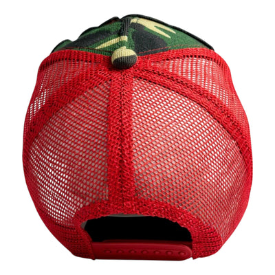 Pray Trucker Hat Camouflage Red Stylish Snapback Cap
