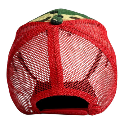 Virgoat Trucker Hat Camouflage Red Stylish Snapback Cap