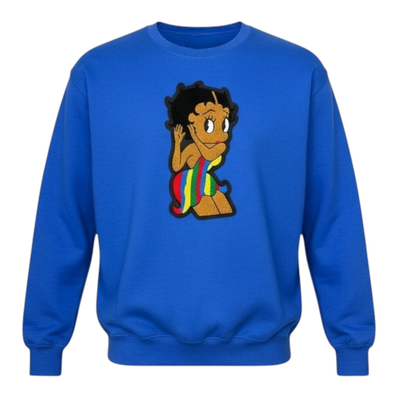 The Original Betty Sweatshirt Unisex Royal Blue Multi