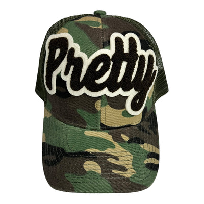 Pretty Trucker Hat With Mesh Back (Camouflage)